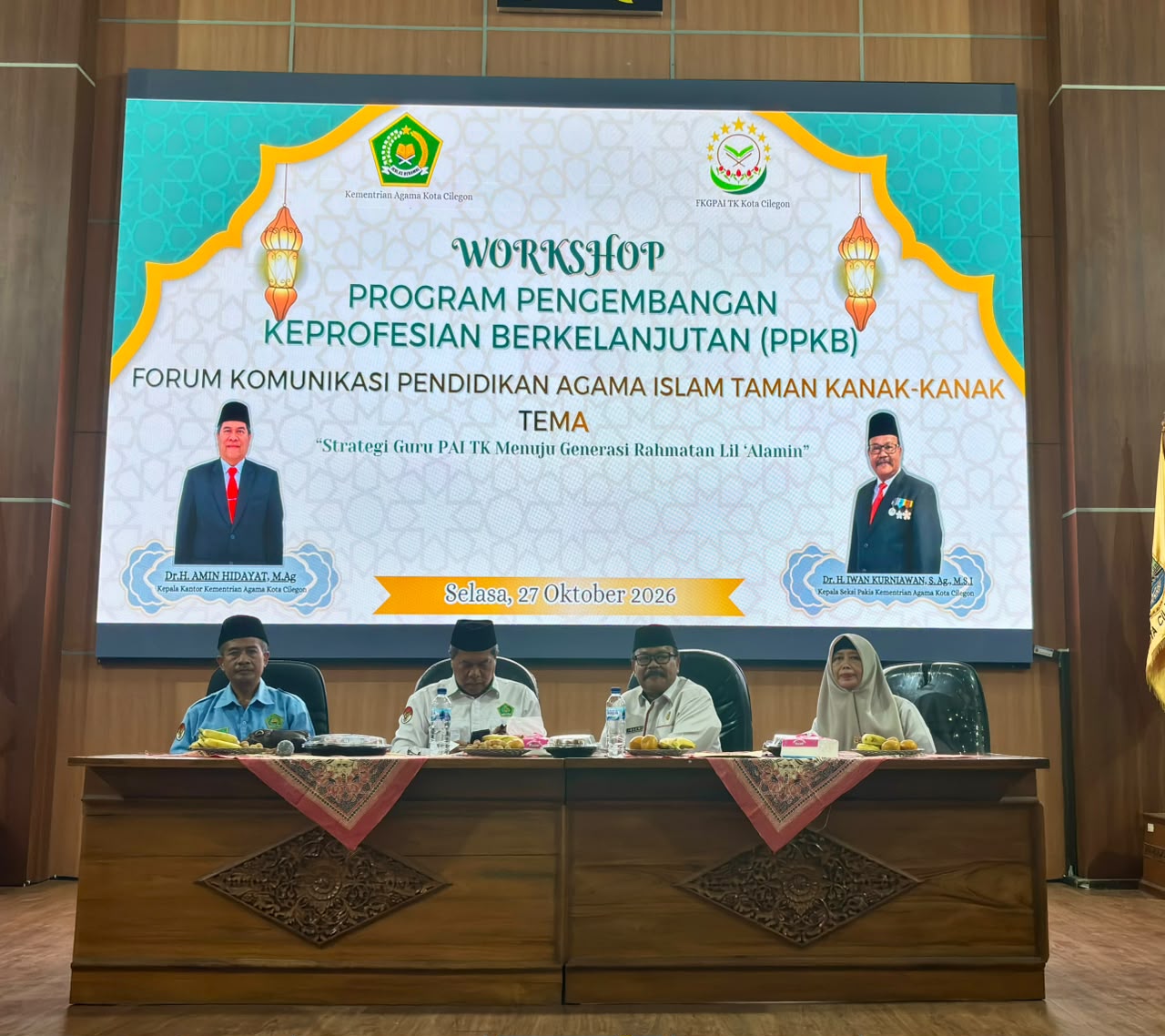 Kepala Kantor Kemenag Cilegon Buka Workshop PPKB FKGPAITK